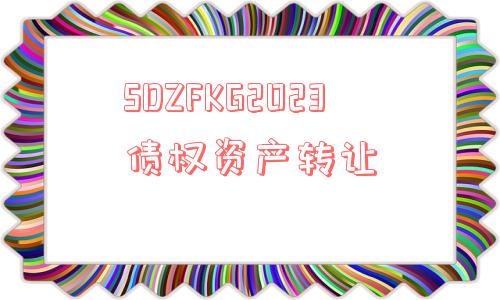 sdzfkg2023债权资产转让